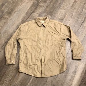 Eddie Bauer Vintage NWT Mens 100% Cotton Flannel Shirt Large Button Down USA